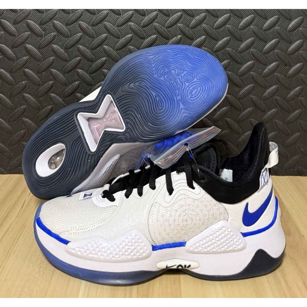 Nike x PlayStation PG 5 White Basketball Shoes CW3144-100 Mens Size 4.5 Womens 6